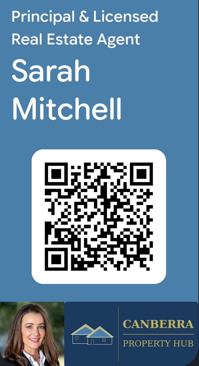 Google Wallet pass for Sarah Mitchell, Principal & Licensed Real Estate Agent at Canberra Property Hub